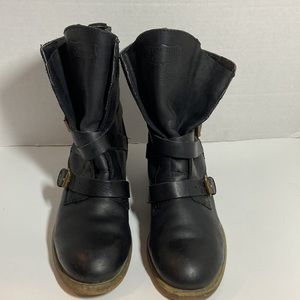 Denim & Supply Ralph Lauren Vintage Leather Moto Boots